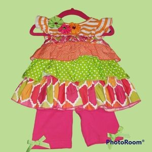 Rare Editions 9M Baby Girl Set